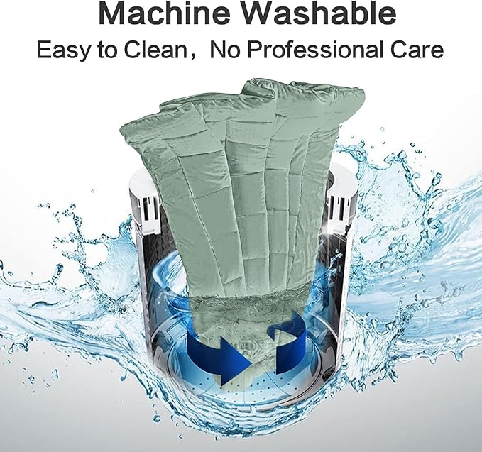 EASELAND Twin Size Mattress Pad Pillow Top Mattress Cover Quilted Fitted Mattress Protector Single 8-21" Deep Pocket Cooling Mattress Topper (39x75 Inches, Pale Aqua)