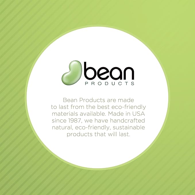 Bean Products Kapok 14" x 20" Japanese Pillow - Breathable, Eco-Friendly and Durable Organic Cotton Fabric Bed Pillow - Soft and Supportive Pillow for Sleeping, Made in The USA