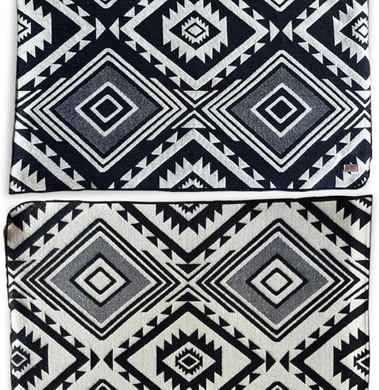 Reversible Alpaca Wool Blanket | Dual-Sided Queen Throw | Super Soft, Thick & Breathable | Cozy and Hypoallergenic Large Blanket for Bed, Couch, Camping or Gift | 95" L x 78" W