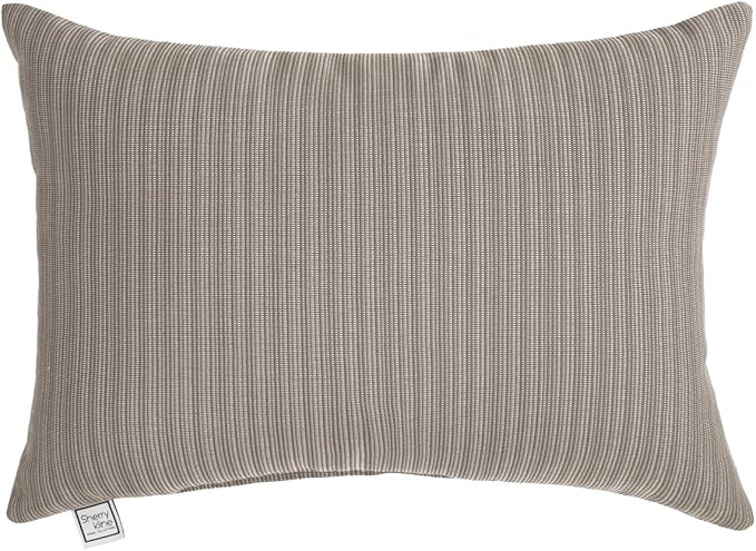 Sherry Kline Island Breeze Indoor/Outdoor Boudoir Filled Pillow, 13"x 18", Khaki 2 Count