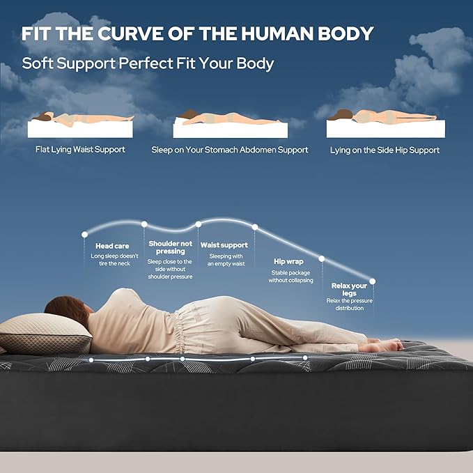 BEDLORE Queen Mattress Topper, Viscose Made from Bamboo Soft Pillow Top Mattress Pad, Thick Mattress Cover for Back Pain Relief with 6-18 inches Deep Pocket