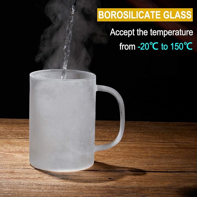 3020.05 Glass Tea Mug with Infuser and Lid, Tea Cup, Clear, 20 OZ, GM005