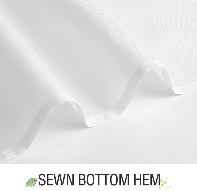 Gibelle Small Stall Shower Curtain 36 x 72, Narrow Brown Floral Shower Curtain for Bathroom, Watercolor Plant Eucalyptus Leaves Fabric Shower Curtain Set with Hooks