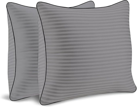 Pillows Insert 20x20 Set of 2 Soft and Supportive Decorative Throw Pillow for Couch and Bed,Indoor Square Pillow Stuffing for Living Room with Premium Original Down Alternative Filling,Grey