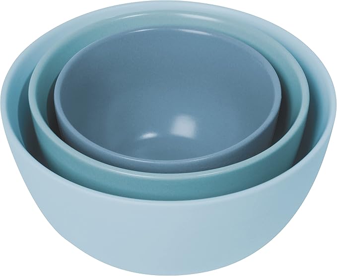 Now Desgns Nesting Prep Bowls, Set of 3, Matte Robin's Egg