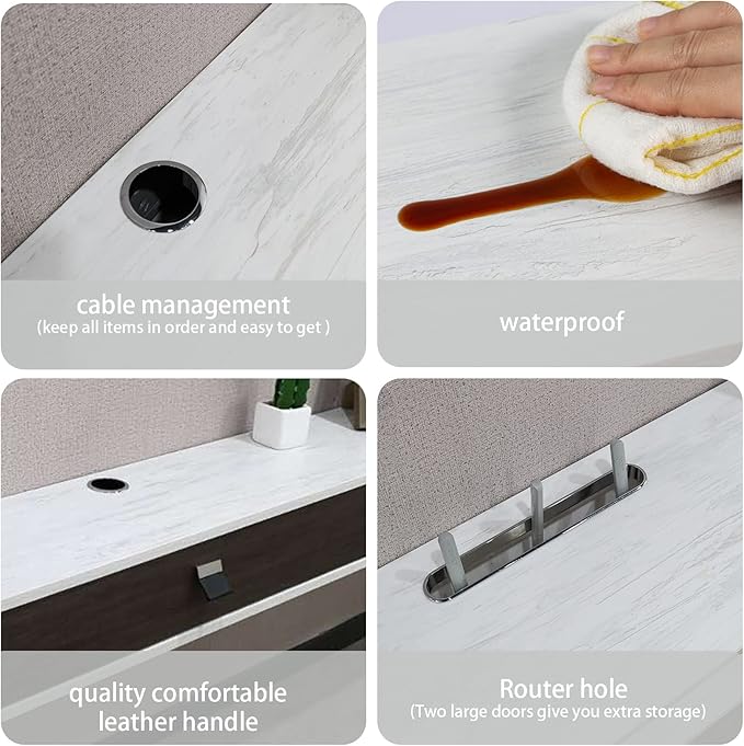 Pmnianhua Floating TV Shelf,63'' Wall Mounted Floating TV Stand,Floating Media Console,Wall TV Console,Under TV Entertainment Shelf with 2 Doors for TVs up to 70''(Greyish-White)