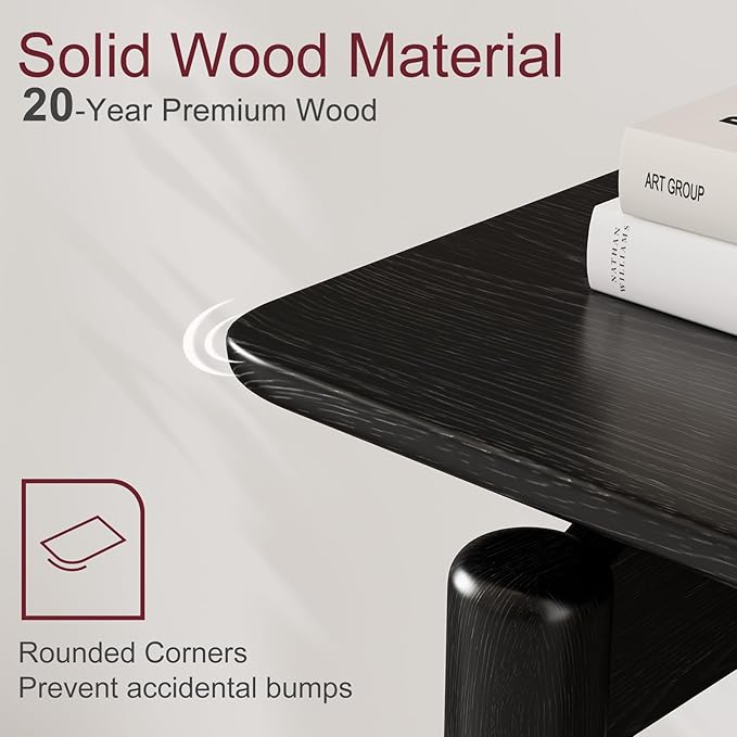 Wood Console Table Walnut Entryway Table, Thin Console Table, Sofa Tables for Living Room (47.2'')