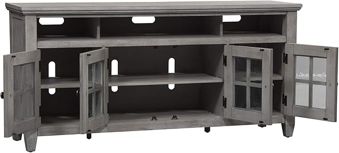 Liberty Furniture Industries Heartland Entertainment TV Stand, Antique White