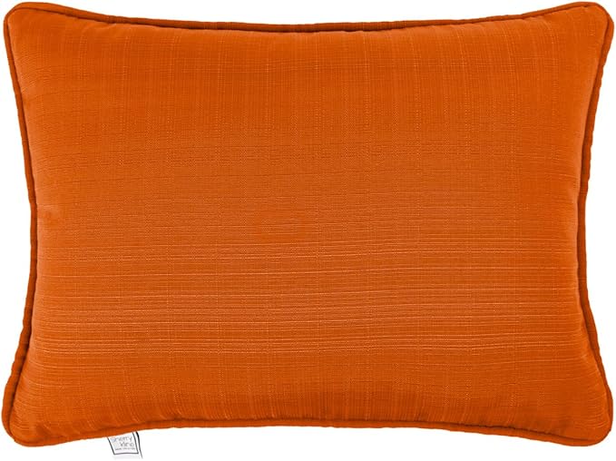 Sherry Kline Sunrise Indoor/Outdoor Rectangle (Boudoir) Corded Edge Filled Pillow Cayenne 13"x18" Set of 2