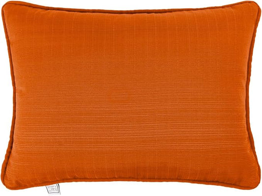Sherry Kline Sunrise Indoor/Outdoor Rectangle (Boudoir) Corded Edge Filled Pillow Cayenne 13"x18" Set of 2