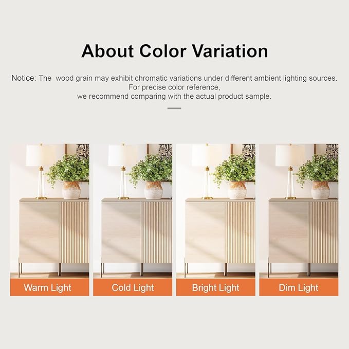 WAMPAT 61.6" TV Stand Cabinets for TVs up to 75 Inches, Entertainment Center with Storage Cabinets and 4 Doors, Mid Century Modern Media TV Console Table for Living Room Bedroom,Beige