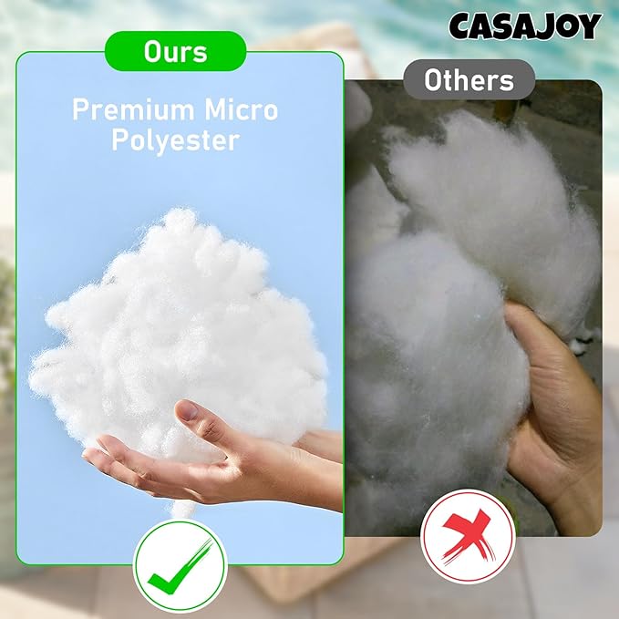 Pack of 4 18x18 Outdoor Pillow Inserts, Water Resistant Throw Pillow Inserts, Cushion Inner Pads for Patio, Furniture, Sofa, Bed, Living Room, Garden Decorative Waterproof Pillow Inserts