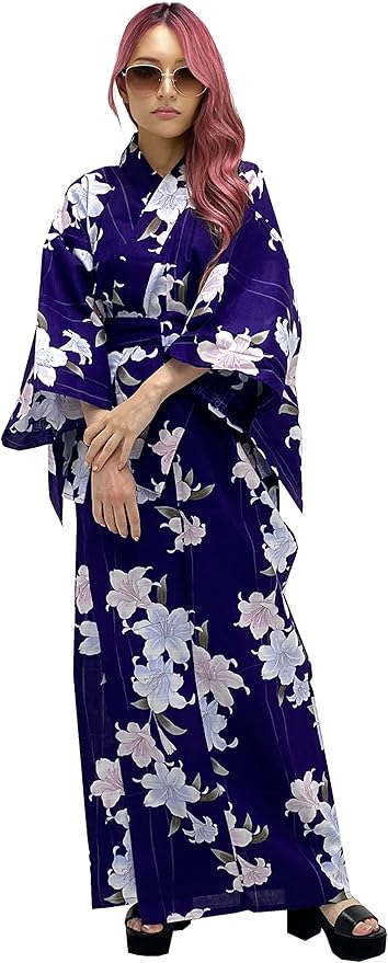 Kimura Jitsugyo Women's Kyoto Traditional Easy Wearing Kawaii Yukata Robe(Japanese Casual Kimono) Set 2