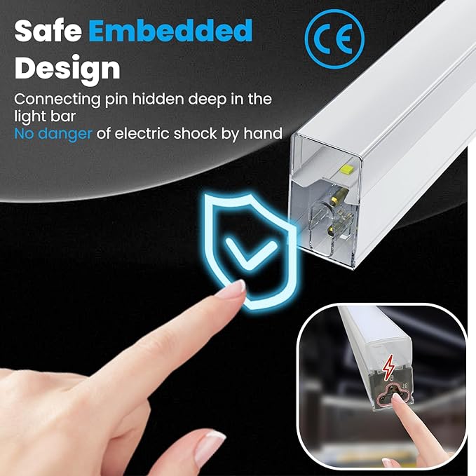 Hexagon Garage LED Lights.1 Grid 53W 6350LM 6500K Hex Ceiling Led Light.Higher Brightness Hexagon Led Light System for Garage Barbershop Warehouse