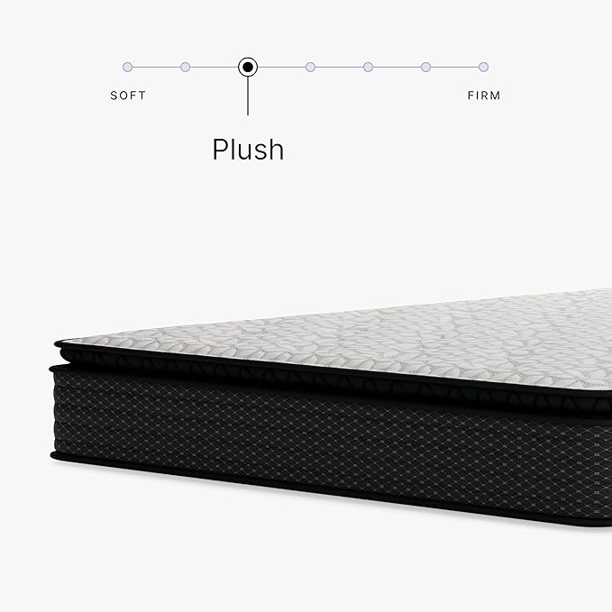 Signature Design by Ashley Limited Edition Pillow Top 13 " Pillow Top Hybrid Mattress with Gel Memory Foam, Edge Support for Cool Sleep and Pressure Relief, Queen, Fiberglass Free, Mattress In A Box