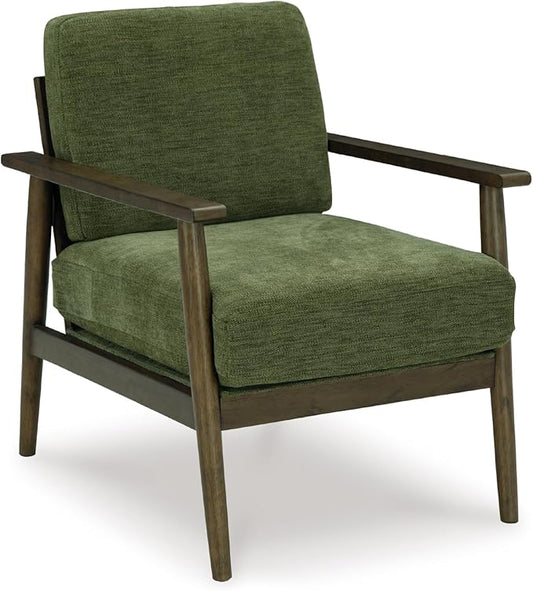 Signature Design by Ashley Bixler Mid-Century Modern Upholstered Showood Accent Chair, Green