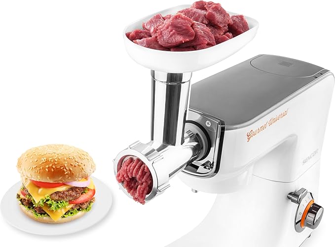 Sencor STM3700WH 10 Speed Stand Mixer with 10 Specialized Attachments, White