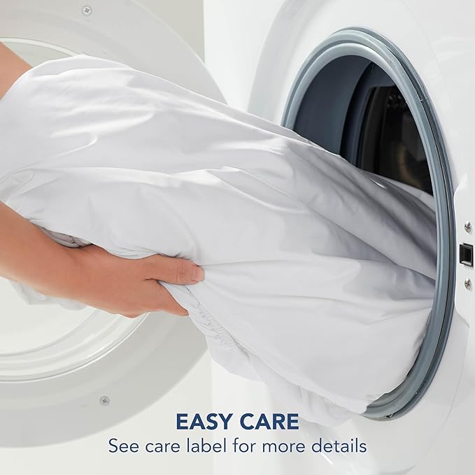 Serta Memory Flex Soft California King Mattress Topper, 2" Pillow Top Mattress Pad, Cushioning Stain Resistant Mattress Protector with 15" Pocket for Secure Fit, Machine Washable, White