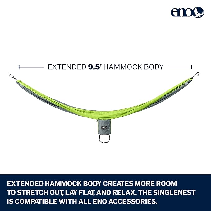 ENO, Eagles Nest Outfitters SingleNest Lightweight Camping Hammock