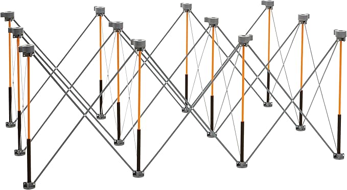 BORA Centipede CK12S 30 inch height Portable Work Stand, Includes 4 X-Cups, 4 Quick Clamps, Carry Bag, Portable Work Support Sawhorse, 4Ft x 6Ft, 30 inch work height, 4500lb weight capacity