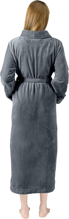 NY Threads Premium Womens Robe, Plush Fleece Long Bath Robe for Women, Fluffy Soft Women's Bathrobe
