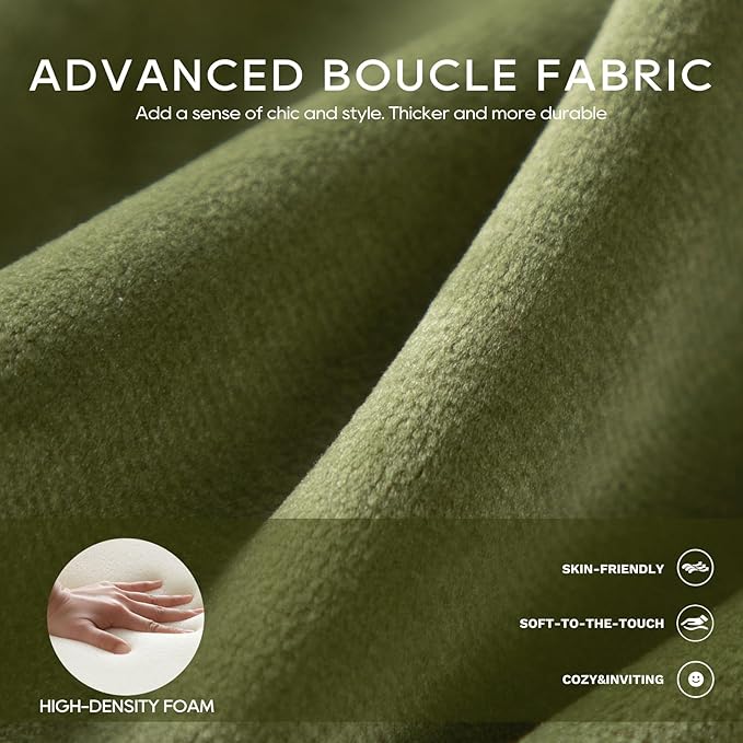 COLAMY Modern Velvet Accent Chair, Upholstered Barrel Chair, Comfy Side Arm Chair with 3 Legs for Living Room, Bedroom, Reading, Green