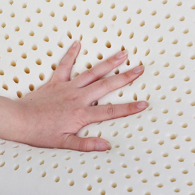 WOOLROOM All Natural Latex Bed Pillow Queen Size - Pressure Relieving Latex Pillow - Molds to Your Head - Encased in Handcrafted Traceable Machine Washable British Wool Organic Cotton Champagne Cover