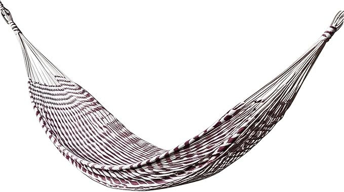 ALL NAHLO Cotton Double Hammock Portable Lightweight Hammocks Swing Person Tree Stand Camping Rope Outdoor Tent net Straps Bed Fabric Quilted Patio Camp