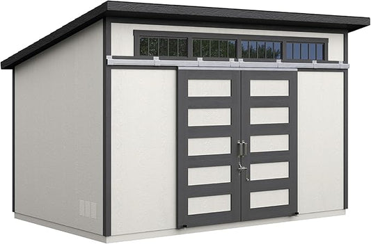 Handy Home Products Palisade 12x8 Do-it-Yourself Wooden Storage Shed with Floor Kit- Does not Include Paint and Roofing Shingles