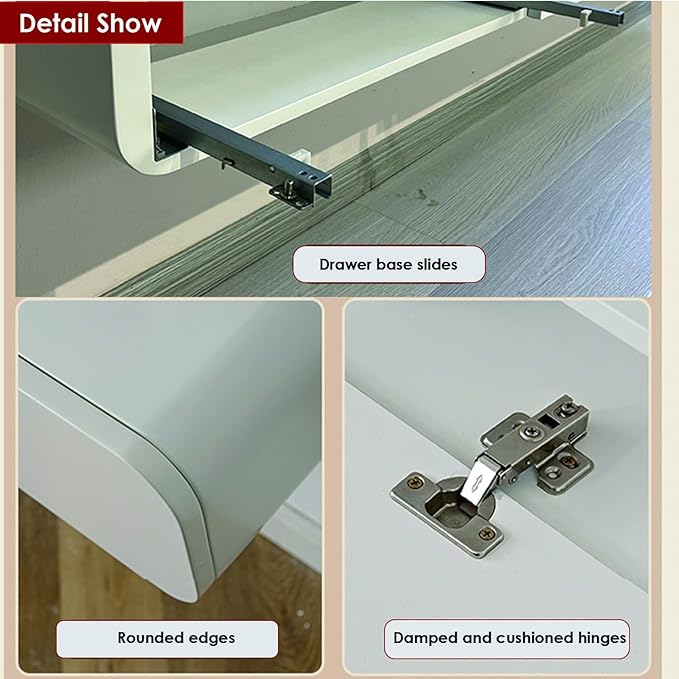 FPIGSHS Wall Mounted Media Console with 2 Drawers，Solid Wood 78.7in Floating TV Stand，Hanging TV Shelf Entertainment Center TV Cabinet, for Home Office (B, 200cm/78.7in)…