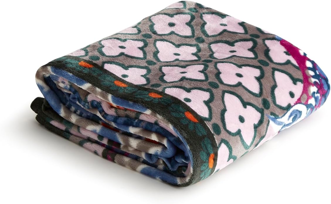 Vera Bradley Women's Fleece Plush Throw Blanket