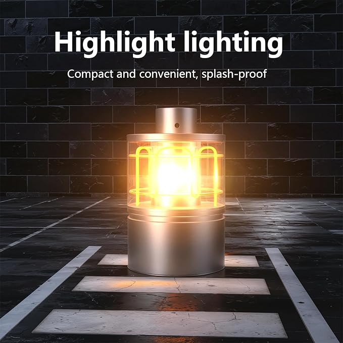 Portable Rechargeable Table lamp, Magnetic Outdoor lamp, Bedside lamp for Bedroom, Camping, Emergency, Hiking, Fishing and Home use