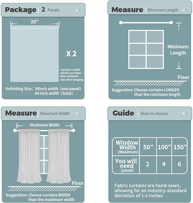 BGment Greyish White 100% Blackout Curtains 63 Inches Long with Thermal Insulated Liner, Rod Pocket and Back Tab Double Layer Full Room Darkening Window Drapes for Bedroom, 2 Panels,Each 38 x 63 Inch