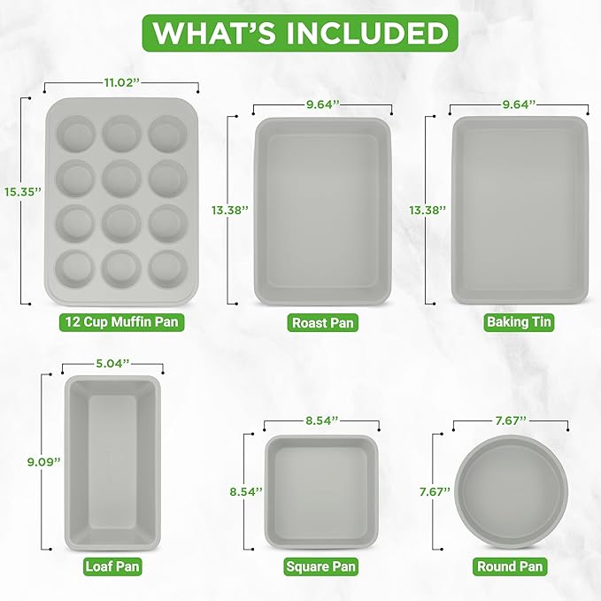 NutriChef 20-Piece Non-Stick Bakeware and Cookware Set - Utensils Including Pots and Baking Pans Made with Durable Aluminum, Tempered Glass Lids, Heat-Resistant Utensils, Easy-Clean Design (White)