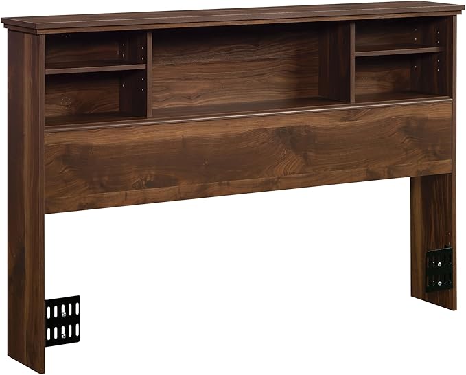 Sauder River Ranch Full/Queen Bookcase Headboard, in Grand Walnut Finish