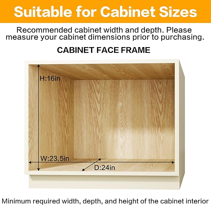 2-Tier Kitchen Cabinet Pull Out Shelf and Drawer Organizer Slide Out Pantry Storaqe Basket in Multiple Sizes (20" Wx 21" D,)