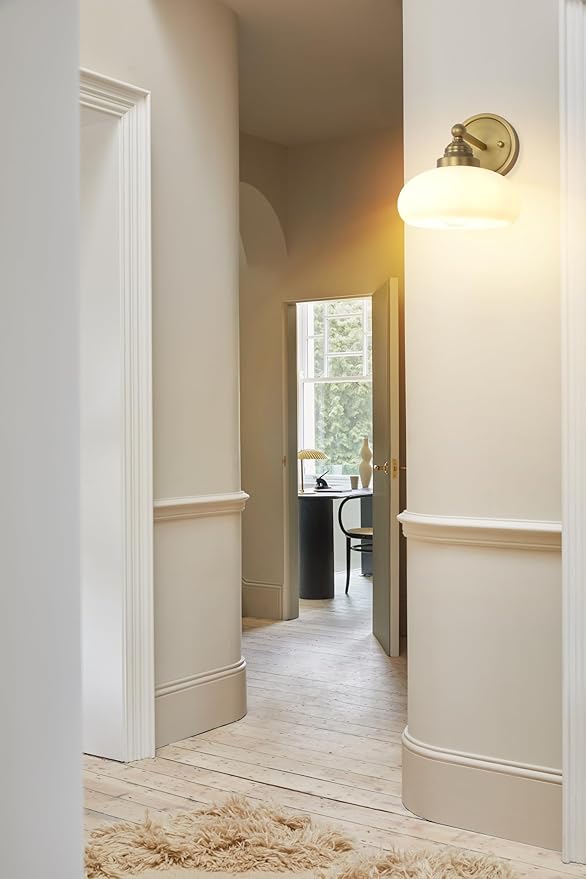 Vintage Industrial Sconce Wall Lighting with Milk White Glass Shade, Bathroom Vanity Wall Mounted Lamp Fixture for Living Room Bedroom Stairwells