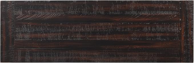 Knocbel Farmhouse Entryway Long Console Table with 3 Storage Drawers and Bottom Open Shelves, Entry Hallway Foyer Sofa Table with Handles, Distressed Black, 29.9" H x 48.8" W x 15.8" D (Black)