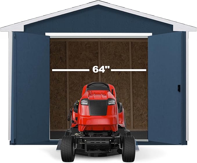 Handy Home Products Charleston Value Gable 10x12 Do-It-Yourself Wooden Storage Shed, 2x3 framing- Does not Include Floor kit or Paint