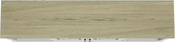 70" Vintage TV Stand with Carved Doors for TVs Up to 80" -Grayish-White