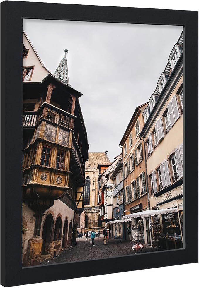 VCK Poster Frames Wood Poster Large Picture Frames for Wall Gallery Home Office Photography Art Decoration (Black, 16 x 20)