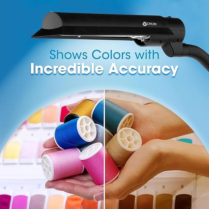 OttLite 18W WingShade Adjustable Floor Lamp for Crafts, Tasks, Office, Living Room, Sewings and Arts