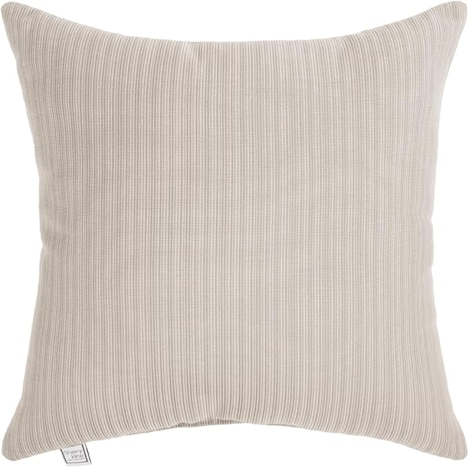 Ottomanson Sherry Kline Island Breeze Indoor/Outdoor Square Filled Pillow Sand 18"x 18" Set of 2
