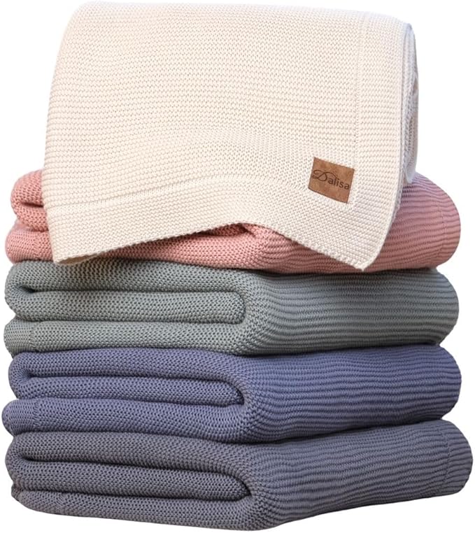 Dalisa 100% Organic Turkish Cotton Throw Blanket - GOTS Certified, Cozy - Perfect for Couch, Bed, and Home Decor - Boho Vintage Knit Alina (Saffron Gold, 50x60)