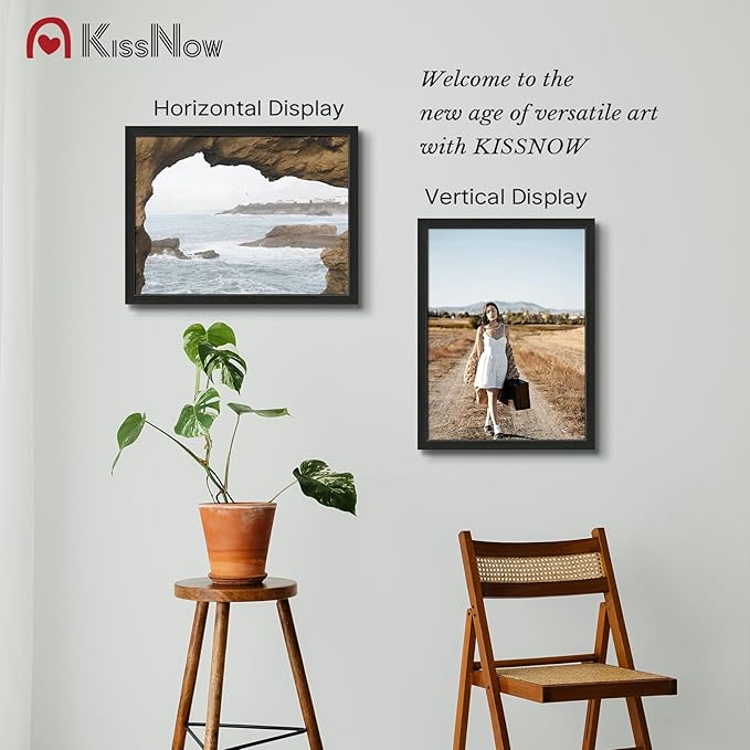 18x24 Poster Frame 4 Pack, Black Solid Wood Picture Frame with Polished Plexiglass, Wall Hanging