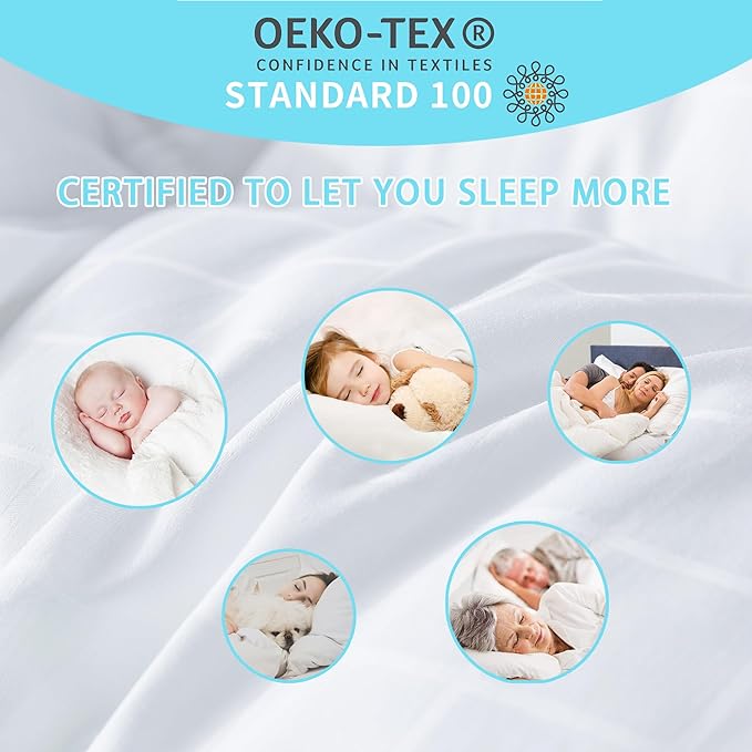 Extra Thick Twin Size Mattress Topper. Cooling Mattress Pad. 100% Cotton Pillow Top, 1400GSM Soft Down Alternative Fill (39x75'')