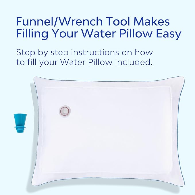 Elite Collection Water Pillow - Orthopedic Pillow for Neck Pain Relief, Adjustable for Comfortable Sleep
