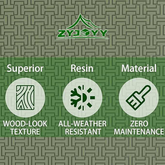 Outdoor Storage Box, 90 Gallon Deck Box, Waterproof Resin Storage Bin for Patio Cushions, Gardening Tools, Lockable, UV Resistant,Olive Green