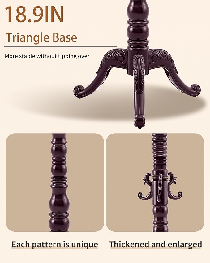 Wooden Coat Rack Freestanding, Solid Wood Coat Rack Stand with 14 Hooks, Vintage Heavy Duty Coat Racks,Standing Coat Jacket Hanger Tree Stand for Corner, Office, Entryway