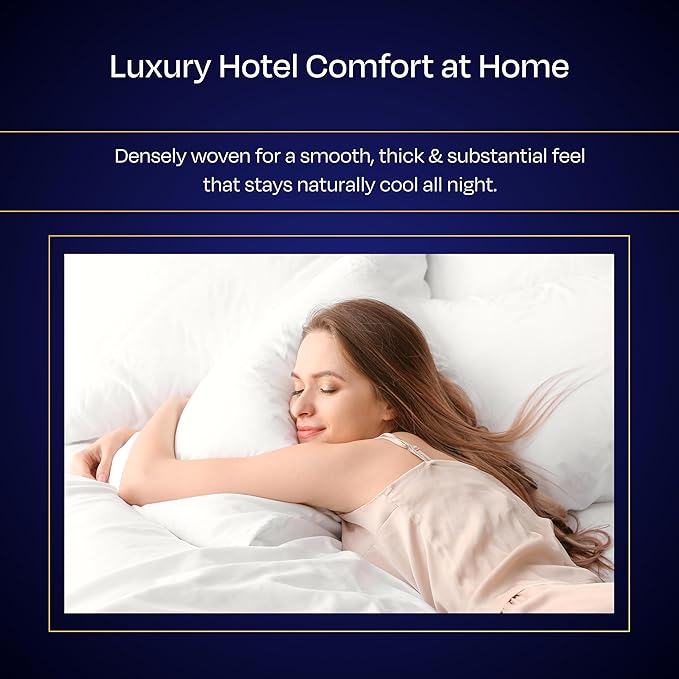 California Design Den Thick and Natural 100% Cotton Sheets Queen Size Set - Luxury 1000 Thread Count Sateen, Deep Pocket Queen Sheets, Soft, Breathable and Durable Bedding Set - Sand Beige